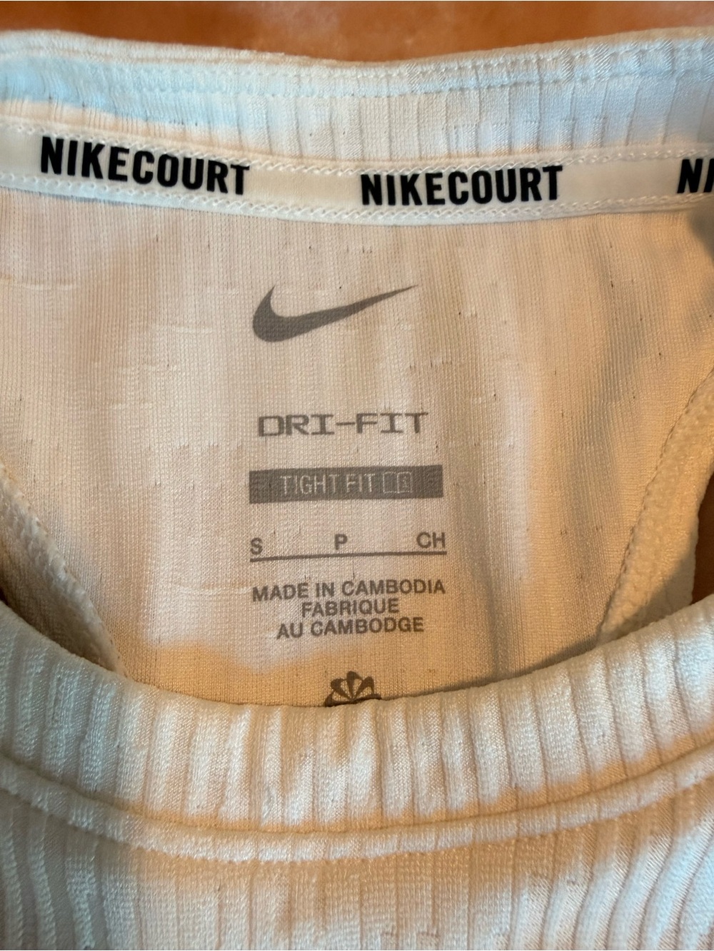 Nike White Ribbed Sleeveless Tennis Mini Dress - Picture 4 of 5